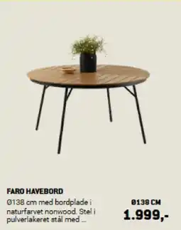 XL-BYG FARO HAVEBORD tilbud