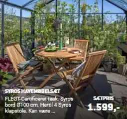 XL-BYG SYROS HAVEMØBELSÆT tilbud