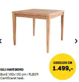 XL-BYG GILI HAVEBORD tilbud