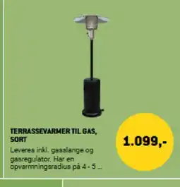 XL-BYG TERRASSEVARMER TIL GAS, SORT tilbud