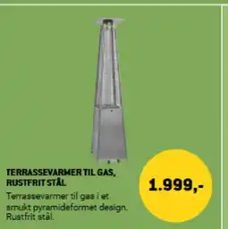 XL-BYG TERRASSEVARMER TIL GAS, RUSTFRIT STÅL tilbud