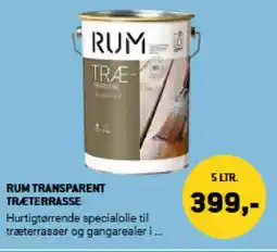 XL-BYG RUM TRANSPARENT TRÆTERRASSE tilbud