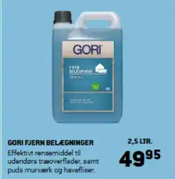 XL-BYG GORI FJERN BELÆGNINGER Effektivt rensemiddel til udendørs træoverflader, samt puds murværk og havefliser. tilbud