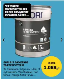 XL-BYG GORI 612 DÆKKENDE TRÆBESKYTTELSE tilbud