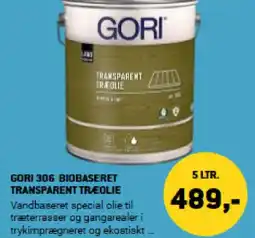 XL-BYG GORI 306 BIOBASERET TRANSPARENT TREOLIE tilbud