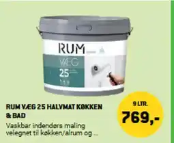 XL-BYG RUM VÆG 25 HALVMAT KØKKEN & BAD tilbud