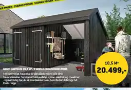 XL-BYG MULTI HAVEHUS 10,5 M²-2 MODULER M/DOBBELTDOR tilbud