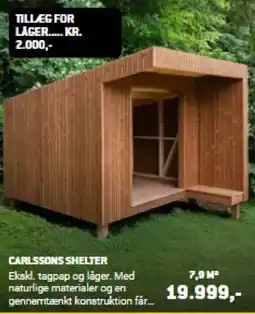 XL-BYG CARLSSONS SHELTER tilbud