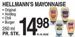 ABC Lavpris HELLMAN'S MAYONNAISE tilbud