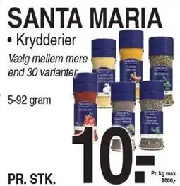 ABC Lavpris SANTA MARIA KRYDDERIER tilbud