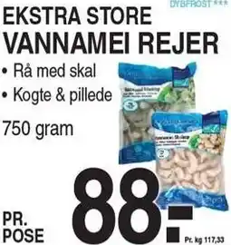 ABC Lavpris EKSTRA STORE VANNAMEI REJER tilbud