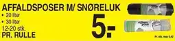 ABC Lavpris AFFALDSPOSER M/SNØRELUK tilbud