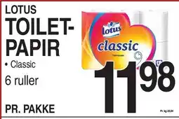 ABC Lavpris LOTUS TOILETPAPIR tilbud