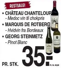 ABC Lavpris CHÁTEAU CHANTELOUP tilbud