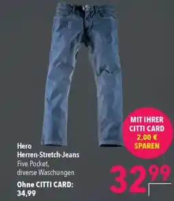Citti Hero herren-stretch-jeans tilbud