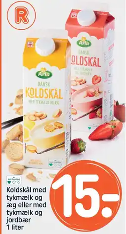 REMA 1000 ARLA Koldskål med tykmælk og æg eller med tykmælk og jordbær tilbud