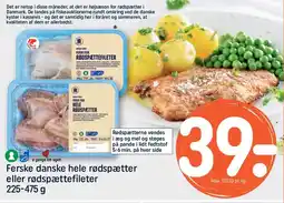 REMA 1000 REMA Ferske danske hele rødspætter eller rødspættefileter tilbud