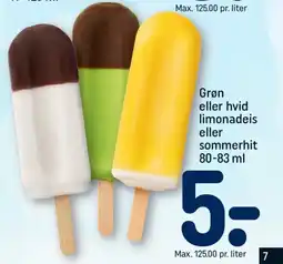 REMA 1000 Grøn eller hvid limonadeis eller sommerhit tilbud
