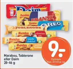 REMA 1000 MARABOU, Toblerone eller Daim tilbud