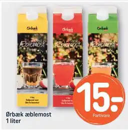REMA 1000 ØRBÆK æblemost tilbud