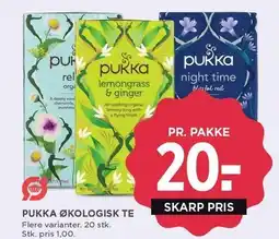 MENY PUKKA ØKOLOGISK TE tilbud