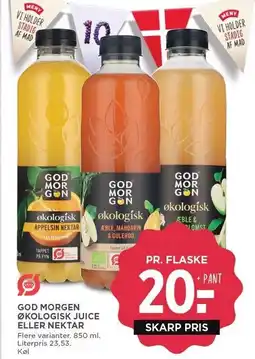 MENY GOD MORGEN ØKOLOGISK JUICE ELLER NEKTAR tilbud