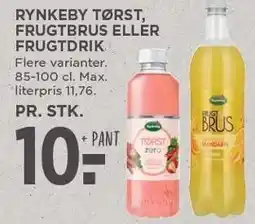 MENY RYNKEBY TØRST, FRUGTBRUS ELLER FRUGTDRIK tilbud