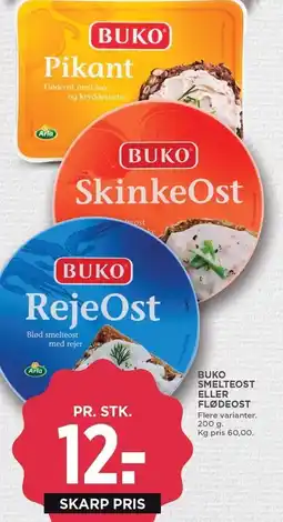MENY BUKO SMELTEOST ELLER FLØDEOST tilbud