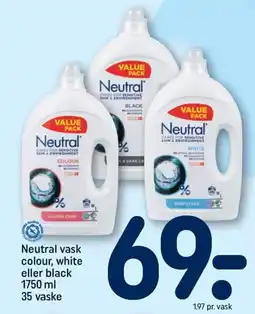 REMA 1000 NEUTRAL vask colour, white eller black tilbud