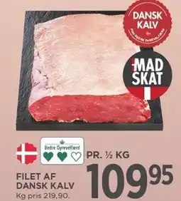 MENY FILET AF DANSK KALV tilbud