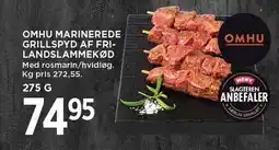 MENY OMHU MARINEREDE GRILLSPYD AF FRILANDSLAMMEKØD tilbud