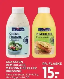 MENY GRAASTEN REMOULADE, MAYONNAISE ELLER DRESSING tilbud