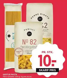 MENY GESTUS PASTA tilbud
