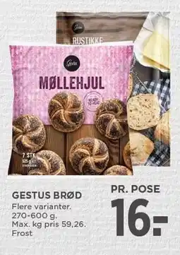MENY GESTUS BRØD tilbud