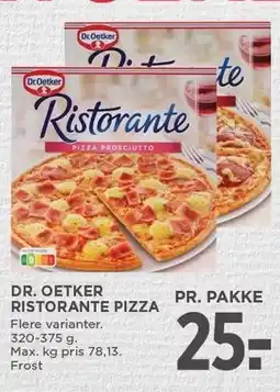 MENY DR. OETKER RISTORANTE PIZZA tilbud