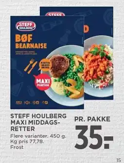 MENY STEFF HOULBERG MAXI MIDDAGSRETTER tilbud