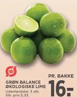 MENY GRØN BALANCE ØKOLOGISKE LIME tilbud