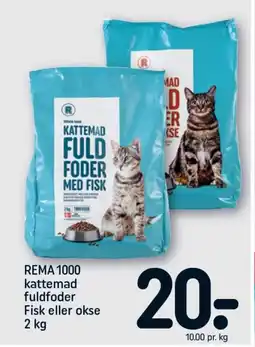 REMA 1000 REMA 1000 kattemad fuldfoder Fisk eller okse tilbud