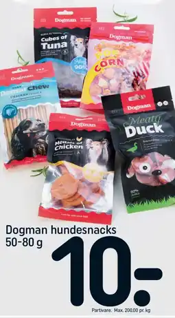 REMA 1000 DOGMAN hundesnacks tilbud