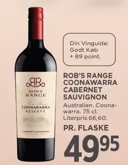 MENY ROB'S RANGE COONAWARRA CABERNET SAUVIGNON tilbud