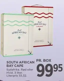 MENY SOUTH AFRICAN BAY CAPE tilbud
