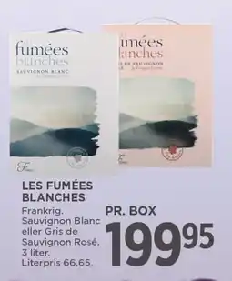 MENY LES FUMÉES BLANCHES tilbud