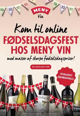 MENY Kom til online FØDSELSDAGSFEST HOS MENY VIN tilbud