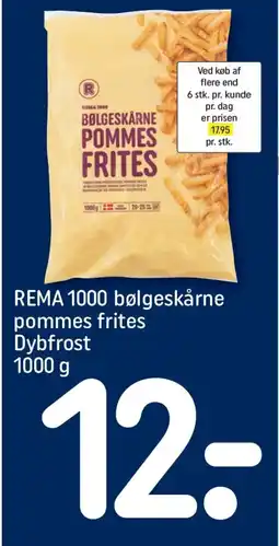 REMA 1000 REMA 1000 bølgeskårne pommes frites tilbud