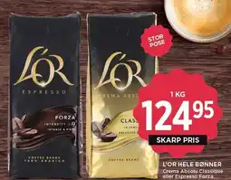 MENY L'OR HELE BØNNER tilbud