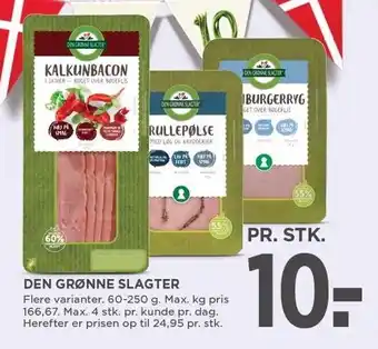 MENY DEN GRØNNE SLAGTER tilbud
