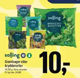 Føtex SALLING Grøntsager eller krydderurter tilbud