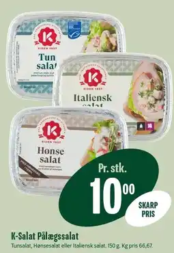 Min Købmand K-Salat Pålægssalat tilbud