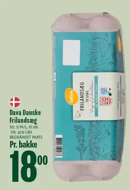 Min Købmand Dava Danske Frilandsæg tilbud