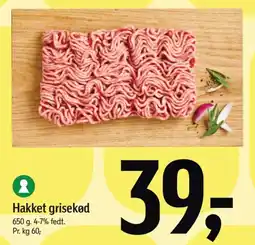 Føtex HAKKET grisekød tilbud